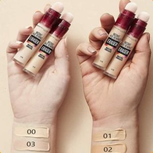 کانسیلر میبلین MAYBELLINE مدل Instant Anti Age Eraser شماره 01 Light و 00 Very Light