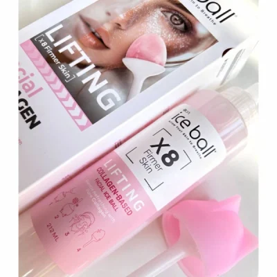 ژل آبرسان کلاژن لیفتینگ صورت آیس بال جهت لیفت صورت