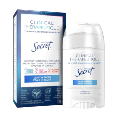 دئودورانت سکرت کلینیکال مدل LIGHT & FRESH وزن 45 گرم